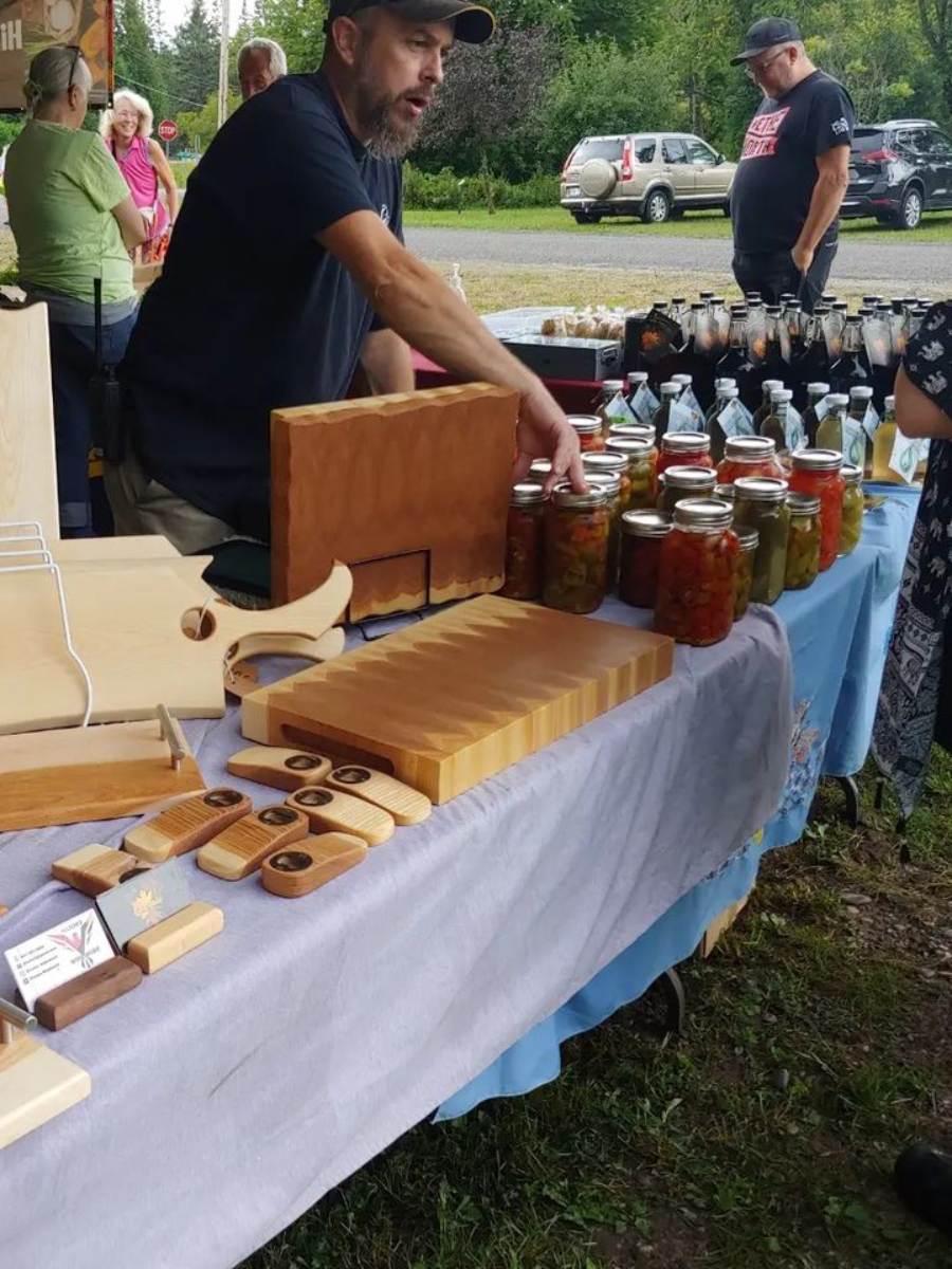 Man selling pickles