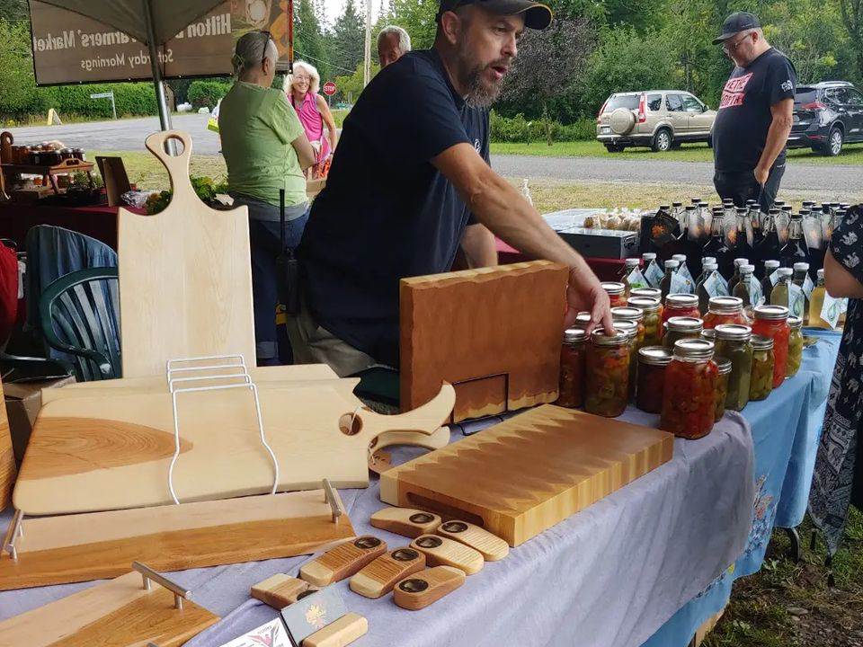 Man selling pickles